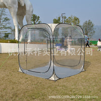 Pop-Up Transparent PVC Tent for 6 Person Family, Automatic Rainproof Sunroom