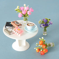 Dollhouse Miniature Coffee Table Set with Accessories