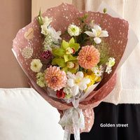 Dreamy Floral Wrapping Paper for DIY Bouquets and Crafts, 35x50cm