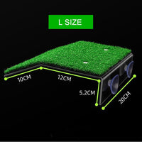 Turtle Basking Platform with Suction Cups, Reptile Floating Dock with Artificial Grass for Aquatic Pets
