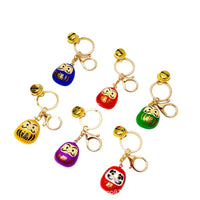 Cute Daruma Doll Keychain Pendant for Bags and Keys