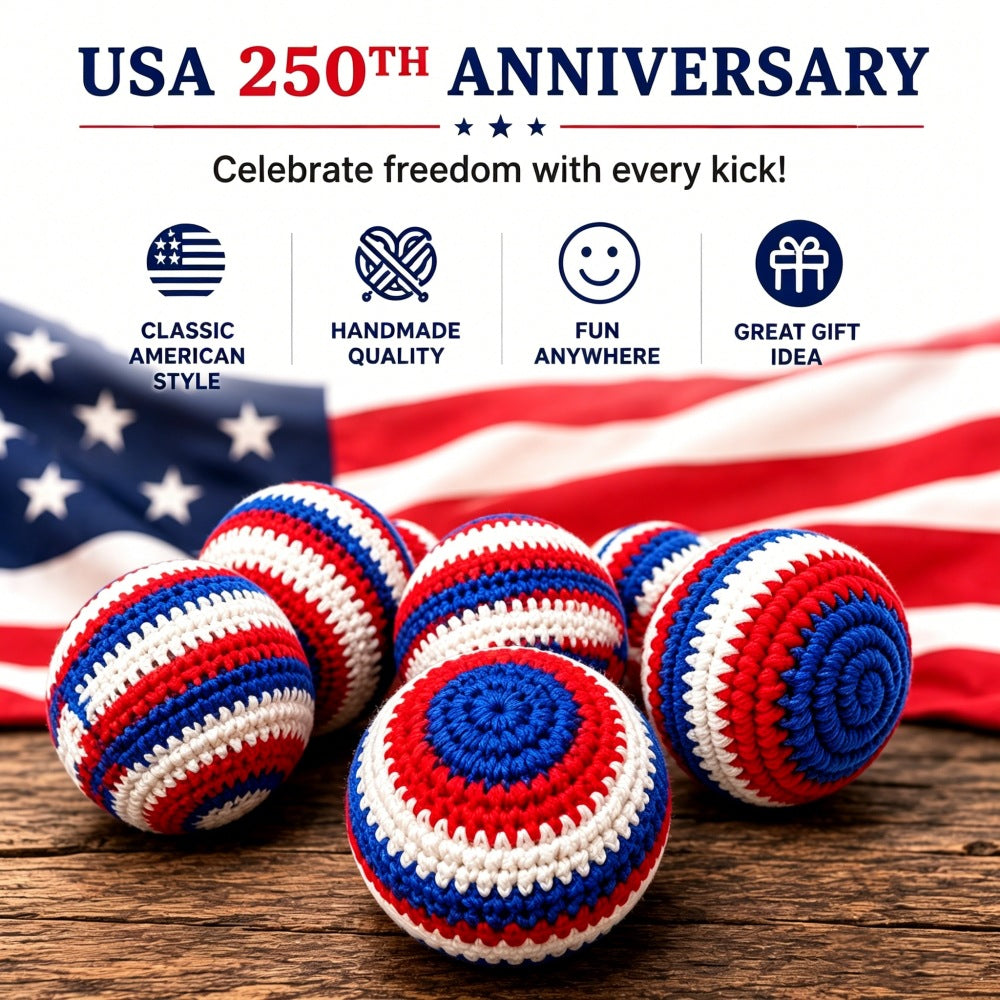Handmade American Flag Beanbag for Outdoor Multi-Player Games