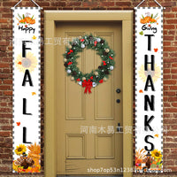Thanksgiving Theme Door Banner Set for Autumn Harvest Party Decoration