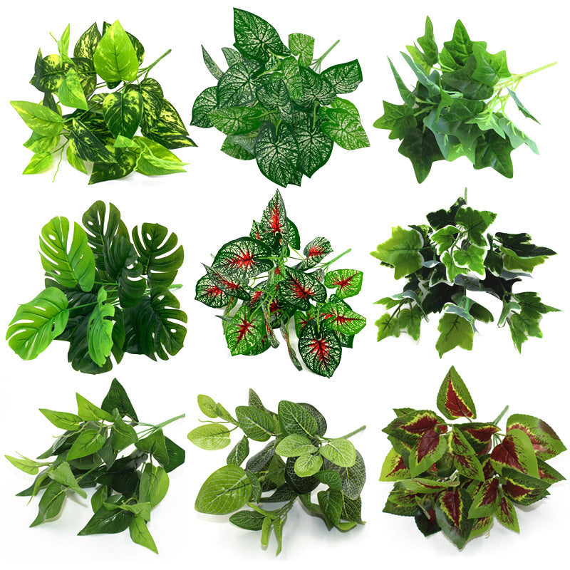 Artificial Greenery Plant Bundles for Landscaping and Wall Decor