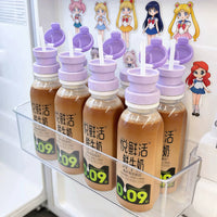 Portable Anti-Choke Mineral Water Bottle Straw Cap with 3-in-1 Converter for Wide Mouth Bottles