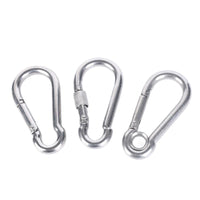 316 Stainless Steel Spring Snap Hook with Nut and Ring for Quick Link Safety