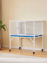 Dimeijia Deluxe Large Flight Cage for Mynah Cockatiel Budgie Pigeon Breeding Bird Cage