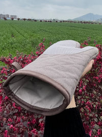 Heat Resistant Oven Mitts for Baking and Grilling, 500-Degree Protection