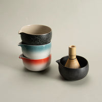Ceramic Matcha Whisk Holder and Bowl Set