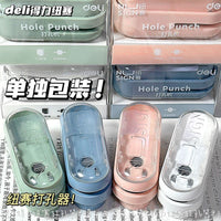 Deli Mini Portable Single Hole Puncher for Loose-Leaf Binders and Albums