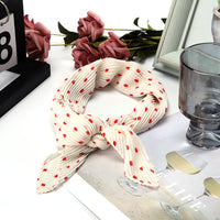 Chiffon Square Scarf with Pleated Texture and Printed Pattern