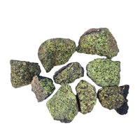 Natural Peridot Rough Stone Specimen for Collection, Teaching, Energy Healing, and Decoration