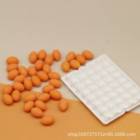 Miniature Simulation Egg Tray with Eggs Dollhouse Food Model Play Toy