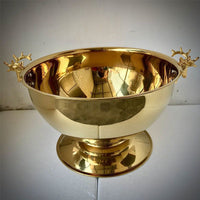 Luxury Creative Stainless Steel Deer Head Champagne Bucket European Retro Wine Ice Bucket for Parties