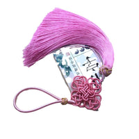 Rayon Chinese Knot Tassel with Four-Coin Charm for Festive Decor and Gifts