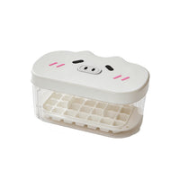 Cartoon Pig Ice Cube Tray with One-Press Demolding, Food-Grade Household Ice Maker Mold for Creative Quick Release