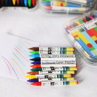 Dollhouse Miniature Boxed 12-Color Crayons for OB11 Dolls