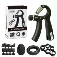 Adjustable Hand Grip Strengthener Kit with Finger Exerciser and Wrist Strengthener