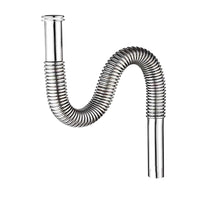 Stainless Steel Basin Drain Pipe with Odor Trap for Kitchen and Bathroom Sinks