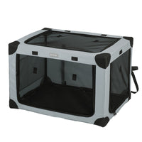 Foldable Pet Car Crate for Large Dogs and Cats, Trunk Travel Kennel
