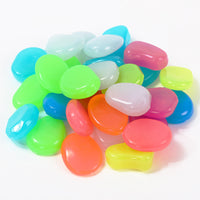 Large Luminous Garden Pebbles for Landscaping, Fish Tanks, and Walkways - 4.5cm Glow-in-the-Dark Stones