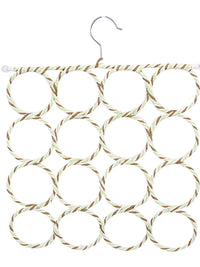 Multi-functional Scarf, Belt, and Tie Hanger with Multiple Rings