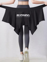 Women's Yoga Skirt Cover-up for Running and Workout, Anti-Embarrassment Hip Scarf