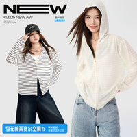 Lyocell Tencel Long Sleeve Cardigan with Hood for Summer Sun Protection