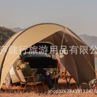 Car Tailgate Tent for Camping, SUV Awning Shelter, Portable Outdoor Canopy for 5-8 People