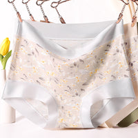 Women's High-Waist Modal Seamless Tummy Control Hip Lift Briefs Plus Size Underwear