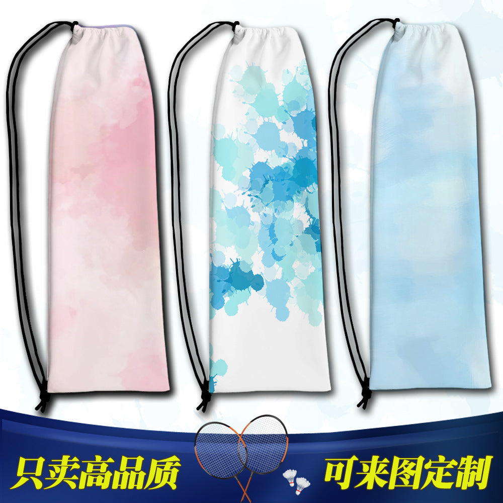 Gradient Large Capacity Badminton Racket Bag with Drawstring