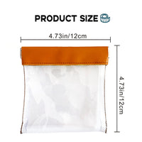 Golf Ball Pouch Transparent Automatic Closure Tee Storage Bag Divot Tool Marker Holder Golf Waist Pack
