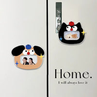 Cartoon Cute Magnetic Refrigerator Sticker 2025 New Creative Photo Frame Magnet Personalized Multi-functional Decorative Magnetic Decal