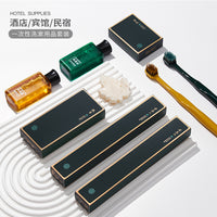 Disposable Hotel Guest Amenity Set with Toothbrush, Toothpaste, and Soap for Travel and Hospitality
