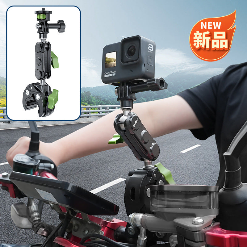 GoPro Insta360 Action Camera Clamp Mount for Bicycle Motorcycle Handlebars