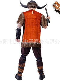 Adult Viking Warrior Costume for Halloween & Carnival Role Play
