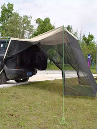 SUV Car Tail Tent with Mosquito Net, 270-Degree Surround, Sun and Rain Protection