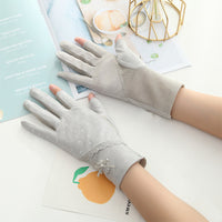 Women's UV Protection Fingerless Driving & Cycling Gloves with Touchscreen Capability