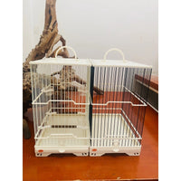 Elevated Plastic Steel Bird Cage for Small Birds, Willow Warblers, and White-eyes, Versatile Aviary for Various Small Birds