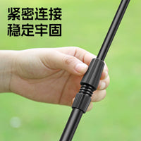 Portable Aluminum Alloy Camping Lantern Stand with Adjustable Height and Clamp for Outdoor Night Market Fishing