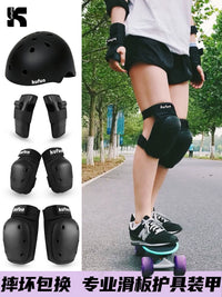 Skateboard & Roller Skating Protective Gear Set with Helmet for Kids & Adults