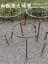 Thickened Detachable Tripod Firewood Stove Rack Outdoor Cooking Pot Stand