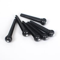 Acoustic Guitar Bridge Pins Set - ABS Plastic String Pegs for Folk Guitars