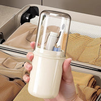 Portable Travel Toothbrush Holder and Mouthwash Cup Set