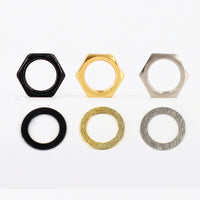 Electric Guitar Bass 6.35mm Audio Jack Output Nut and Washer Set