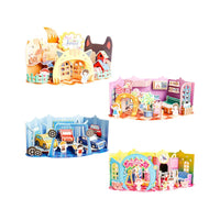 3D Paper Model Puzzle for Kids, Educational DIY Assembly Toy for Girls 5-7 Years Old, House Building Jigsaw