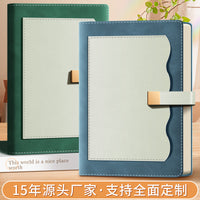 A5 Business Notebook with Crystal Buckle or Flat Buckle, 240 Pages, Portable for Office Meetings and Work Records