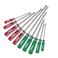 High Transparency Striped Handle Slotted Phillips Flat Head Screwdriver Set for Home Appliance Toy Industrial Maintenance Disassembly Tool