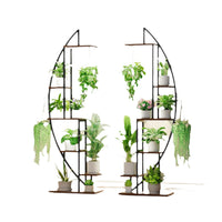 Indoor Plant Stand with Grow Lights for Balcony Living Room Multi-tier Flower Pot Shelf