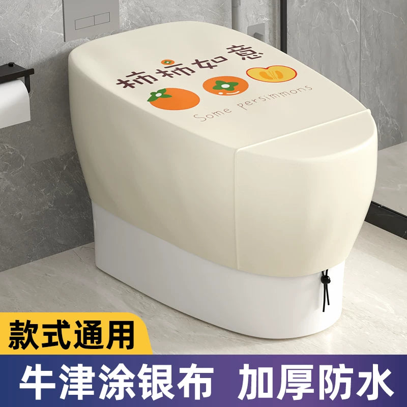 Waterproof Toilet Seat Cover for Smart Toilets and High-Tank Toilets, Thickened Protective Shower Cover